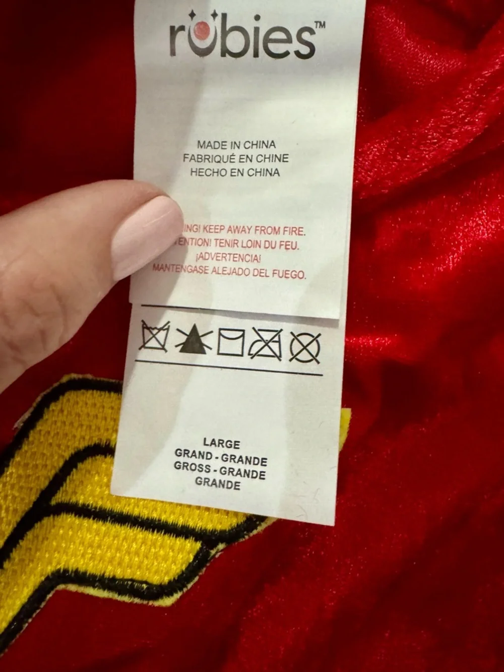 NIP Wonder Woman Costume Youth Large 10-12 Dress Cape‎ Full Set Halloween